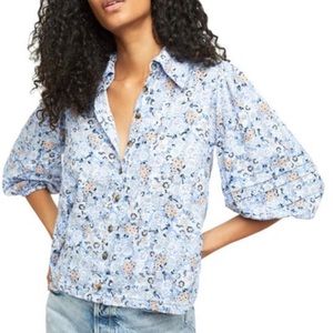 Free people floral blouse in pop combo